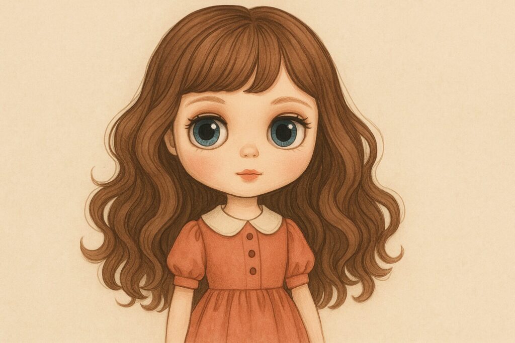 筆者作成のブライス人形イラスト
