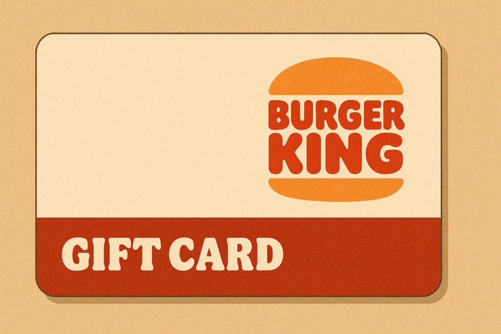 バーガーキングのギフトカードのイラスト
