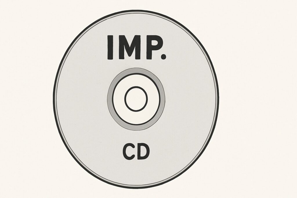 IMP.のCDを描いたシンプルなイラスト