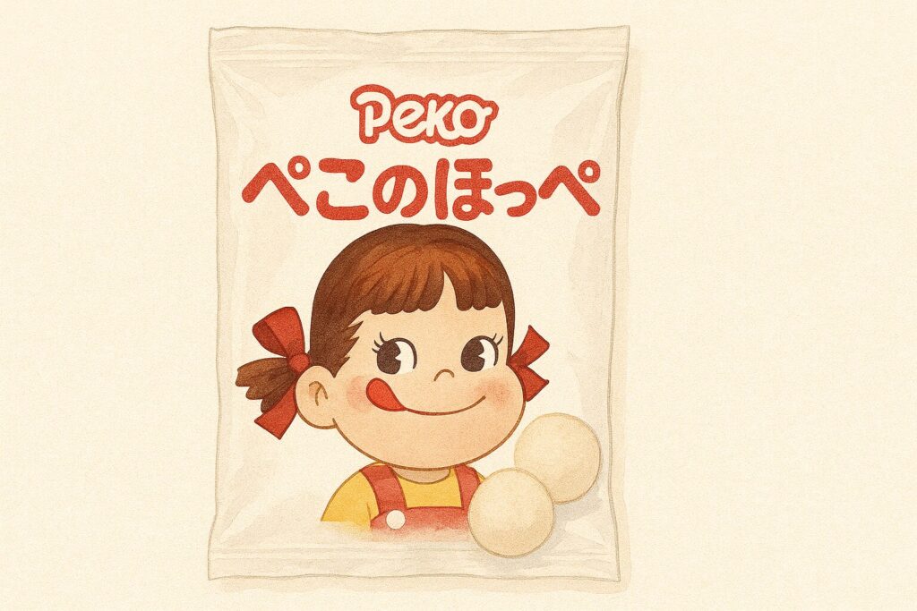 ペコちゃんのほっぺのイラスト