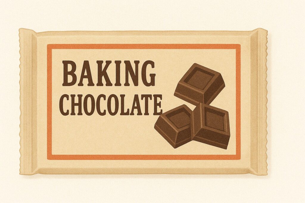 製菓用チョコレートのイラスト