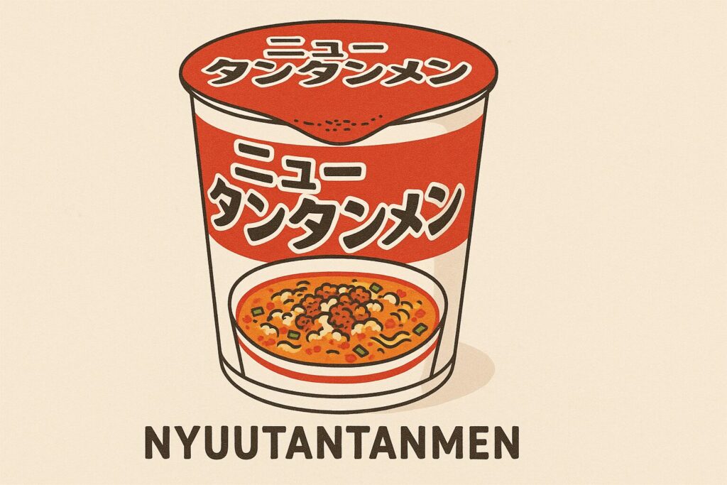 ニュータンタンメンのカップ麺のイラスト