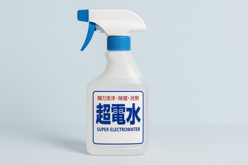 超電水のスプレーボトルのイラスト