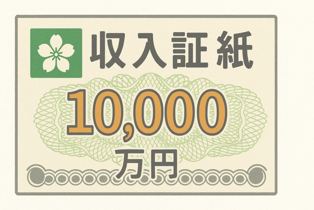 収入証紙のイラスト