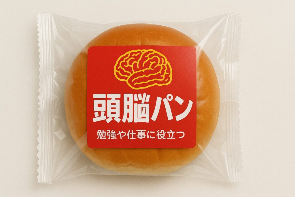 頭脳パンのパッケージイラスト