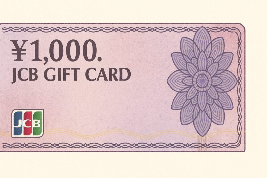 JCBギフト券1000円のイラスト
