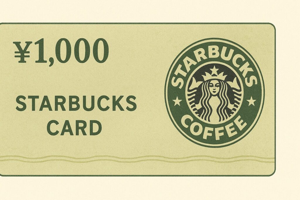 スターバックスギフト券1000円のイラスト